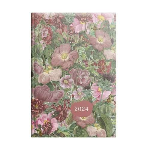 TOPTIMER Joy J022 B/6 Tagesplaner mit Blumenmuster, 2024