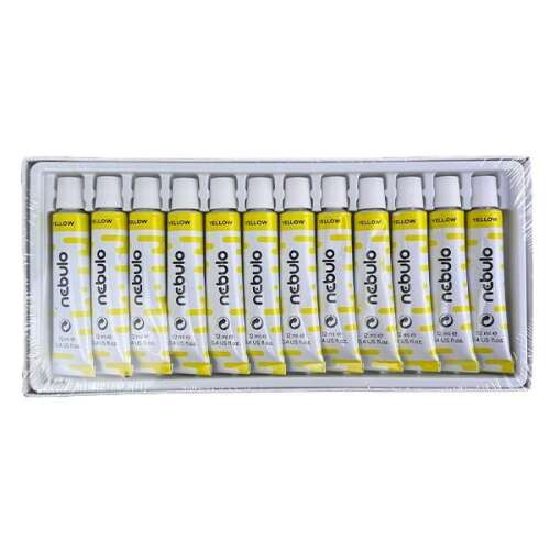 Nebulo Sárga Tempera Festék Készlet, 12 x 12ml Tubus