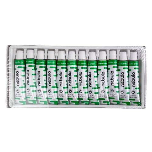 Nebulo fűzöld tempera készlet, 12 x 12ml tubus
