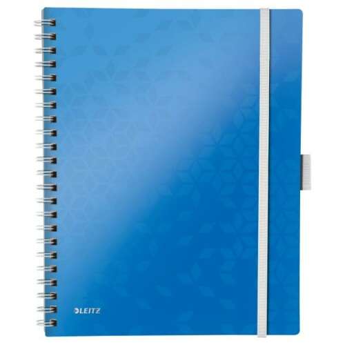 LEITZ Wow Active A4 spirálfüzet, kék, 80 lap, kockás - Iskolakezdés és iskolaszer