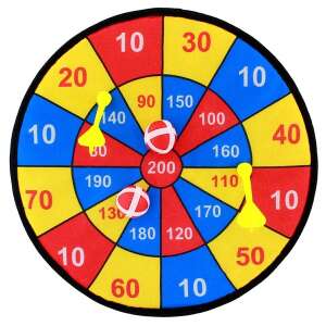 Ag625a tépőzáras játék biztonsági darts, színes célpont tábla tépőzáras dartsokkal és golyókkal - Darts