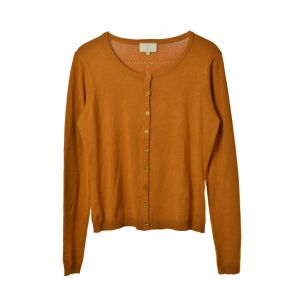 Cardigan pentru femei Minus maro muștar – S 130284725 - Îmbrăcăminte pentru femei