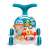 Front view of Toyz Spark turquoise baby walker with interactive features