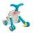 Rear view of Toyz Spark turquoise baby walker showing wheel design
