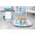 Toyz Spark 2-in-1 baby walker and activity table in a nursery setting