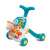 Toyz Spark turquoise baby walker with interactive learning panel and basketball net