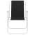 Springos folding chair, black, white frame, front view