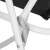 Springos folding chair, black, white frame, close-up of frame