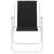 Springos folding chair, black, white frame, front view