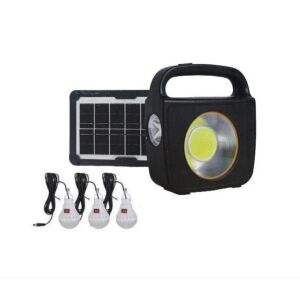 FU ZHAO 100W Napelemes Világítási Rendszer 3 LED Izzóval és Napelemmel - Napelemes lámpa