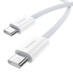 Kabel Baseus Superior Series 2 USB-C do USB-C, biały, zbliżenie - Kabel danych