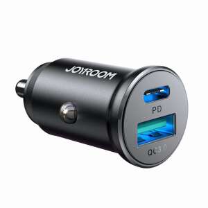 Joyroom JR-CCN05 30W autós töltő USB-A és USB-C portokkal, fekete - Autós töltő