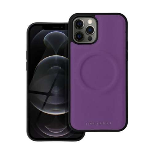 Lila Simply ROAR MagSafe kompatibilis szilikon telefontok Apple iPhone 12 Pro-hoz - Roar