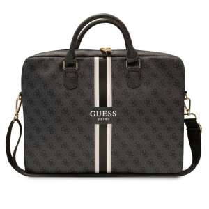 Black Guess laptop bag with shoulder strap and top handle - Guess