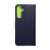 SAMSUNG A25 5G blue and lime green leather phone case, back view