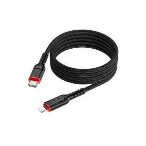 HOCO X59 VICTORY USB TYP-C/LIGHTNING PD KÁBEL 20W 1 METER ČIERNY 98278146 - Káble