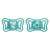 Chicco PhysioForma Light szilikon cumik, 2 db, menta