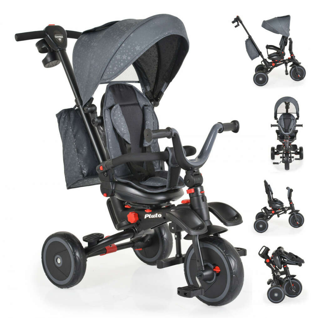 Pluto Tricikli - 360° Forgó Ülés - Szülői Tolókarral