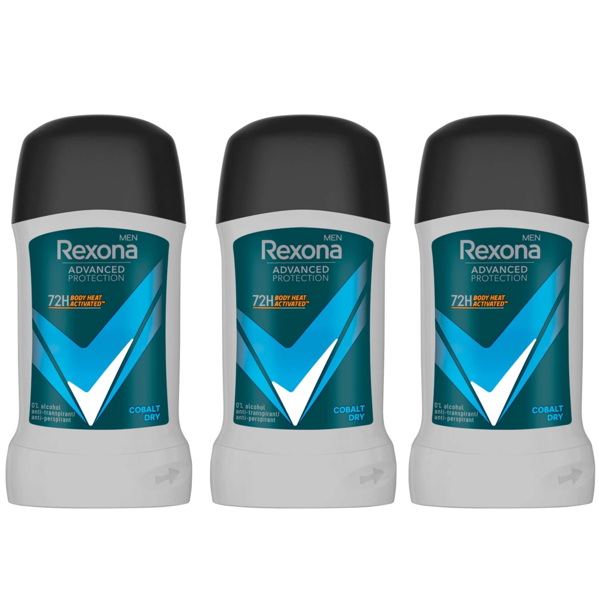 E-shop Rexona Men Pero pre mužov Advanced Protection Cobalt Dry 3x50ml