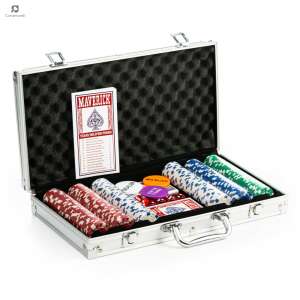 Maverick póker szett, 300 db zsetonnal, aluminium bőröndben 94809656 