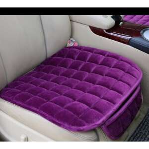 Lila plüss autós ülésvédő párna csúszásgátlóval - Háttámla- és ülőfelületvédő