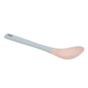 Bewello Silicone Spoon, grey and pink, heat resistant, non-scratch, for cooking and serving - Ladles & serving spoon