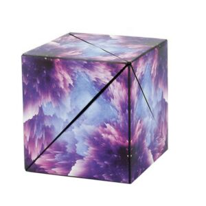 Magnetic Magic Cube - Purple Space Nebula, puzzle toy for kids and adults - Logic Game