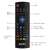 Pepita multifunction smart remote control with keyboard MX3, black, infographic showing the buttons and their functions