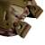 IdeallStore® Protective Set, tactical gear, knee and elbow pads, nylon, universal size, camouflage 94812131
