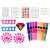 Girl's DIY 3 in 1 Nail Art Pens set with nail polish, glitter and drawing pen, includes nail stickers and tools for nail art