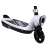 Elektromos roller gyerekeknek LED világítással, fehér, elülső nézet, a 'SPEED' logóval