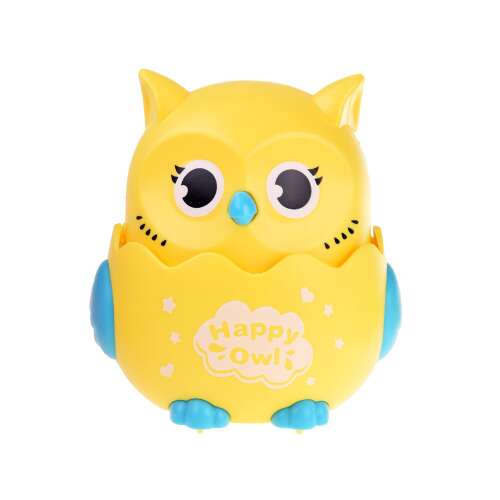 Happy Owl guruló játék, sárga bagoly játék kisgyermekeknek