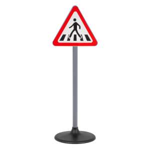Pedestrian crossing road sign for kids, 80 cm high - Ramiz