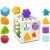 Formabeillesztő Kocka shape sorting toy with all shapes around