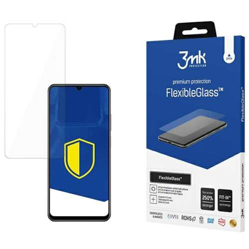 3MK FlexibleGlass kijelzővédő fólia Realme Note 50-hez, edzett üveg, hibrid üveg, telefon kijelző védelem - Kijelzővédő fólia