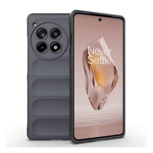 Sötétszürke szilikon telefontok kameravédővel OnePlus 12R 5G-hez - Telefontok