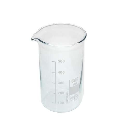 Înălțimea paharului de 600 ml