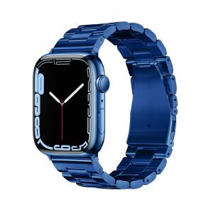 Forcell F-Design blue stainless steel Apple Watch band - Smart watch strap