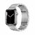 Silver Forcell F-Design Apple Watch band on Apple Watch