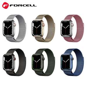 Forcell F-Design Apple Watch szíjak különböző színekben, többek között zöld, ezüst, arany, rózsaszín, fekete és kék - Okosóra szíj