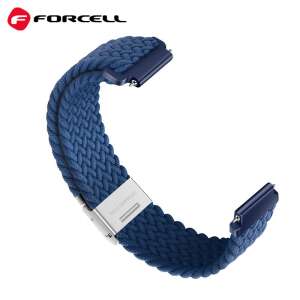 FORCELL F-DESIGN FX5 fonott szíj Xiaomi Mi Band 8-hoz sötét tengerészkék színben - Okosóra szíj