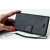Black leather phone case for Samsung A35 with wrist strap