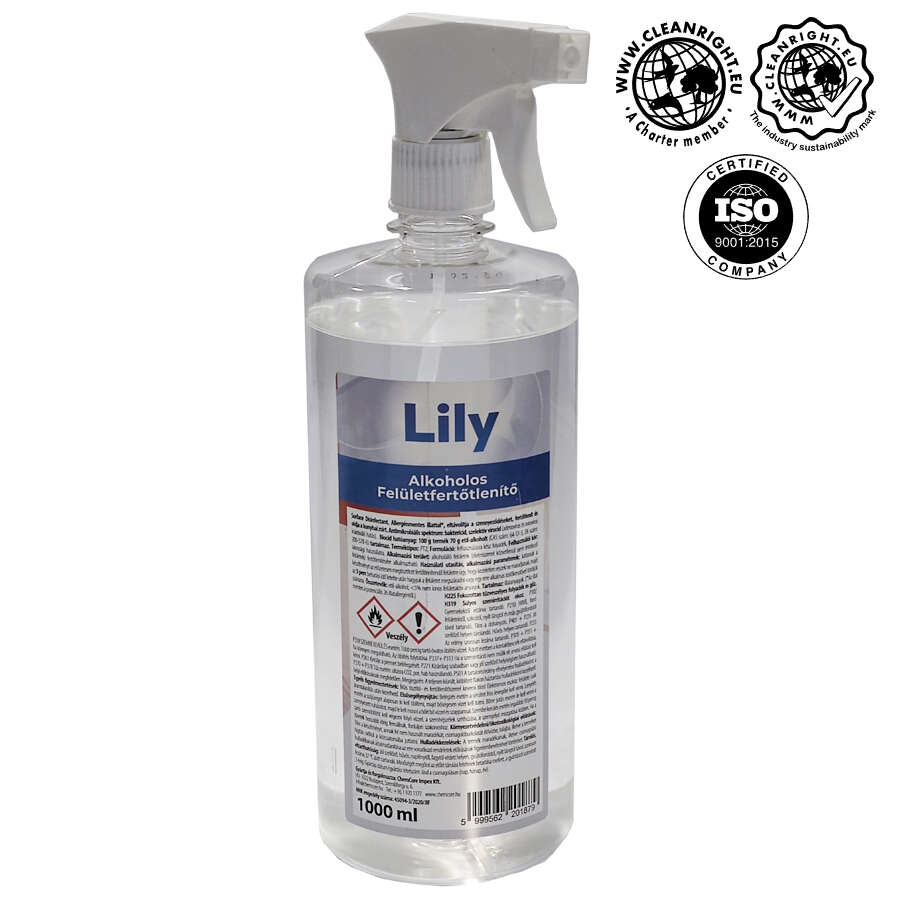 Lily alkoholos Felületfertőtlenítő spray 1l