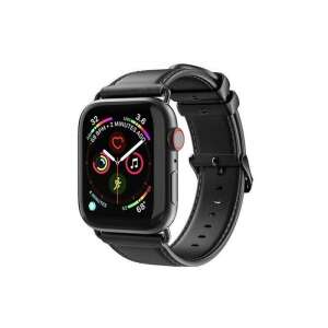Black genuine leather watch band for Apple Watch 38mm, 40mm, 41mm, DUX DUCIS YA brand - Dux Ducis