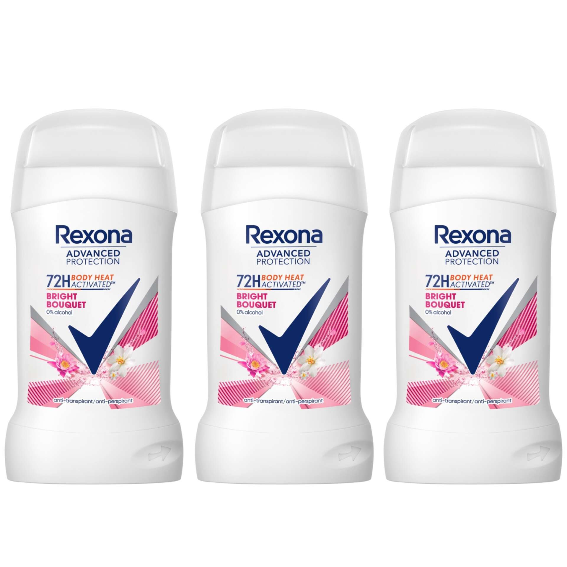 E-shop Dámske pero Rexona Advanced Protection Bright Bouquet 3x50ml
