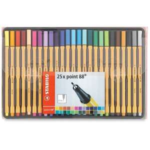 Set pixuri fineliner STABILO Point 88, 25 culori asortate - Papetărie
