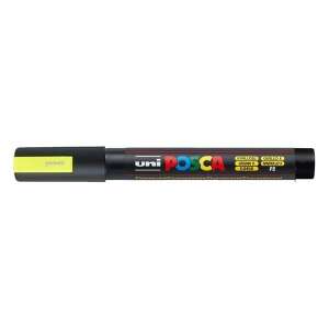 Uni Posca PC-5M fluorescent yellow marker, fine tip, 1.8-2.5 mm - Uni