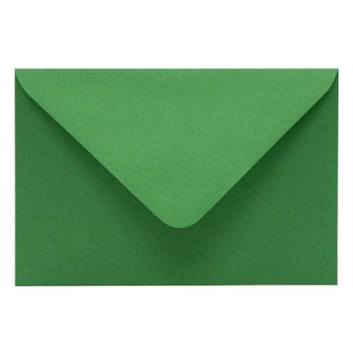 Zöld boríték, KASKAD LC/6, 114x162mm, 50 db-os csomag