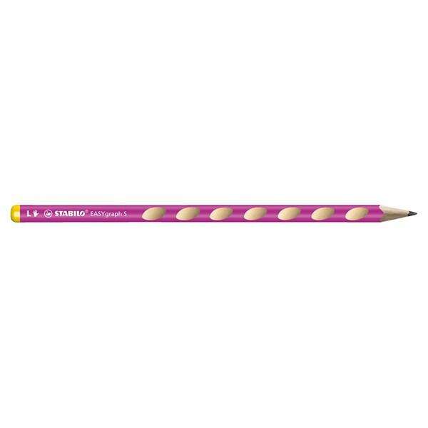 Bleistift EasyGraph S HB LR rosa (6 Stück) STABILO