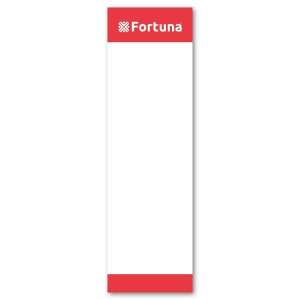 Fortuna 75mm gerincű iratrendező címkék, 25 db-os csomag, fehér - Fortuna